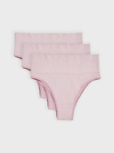 Kit com 3 Calcinhas Biquíni Redutora Canelado Sem Costura Premium Rose - R$76,63 cada