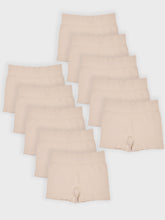 Kit com 10 Calcinhas Boxer Boyshort Sem Costura Premium Bege - R$53,94 cada