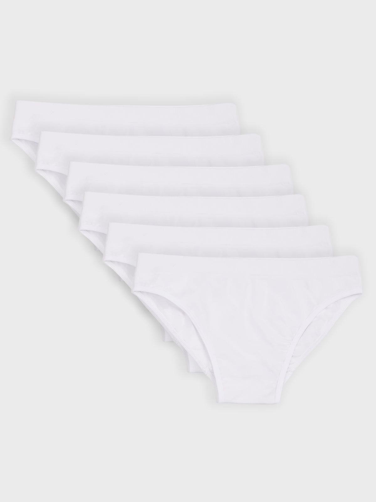 Kit com 6 Calcinhas Caleçon Sem Costura Premium Branco - R$68,32 cada