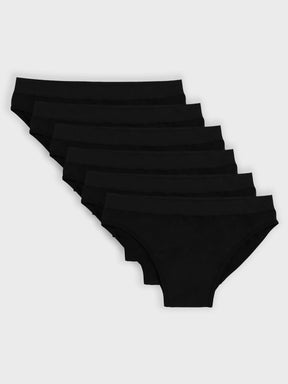 Kit com 6 Calcinhas Caleçon Sem Costura Premium Preto - R$68,32 cada