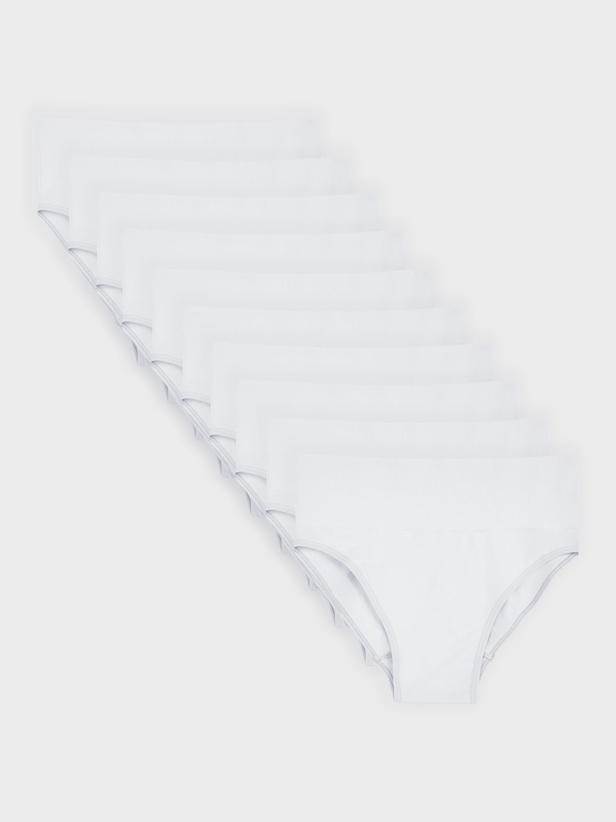 Kit com 10 Calcinhas Caleçon Redutora Sem Costura Premium Branco - R$59,90 cada