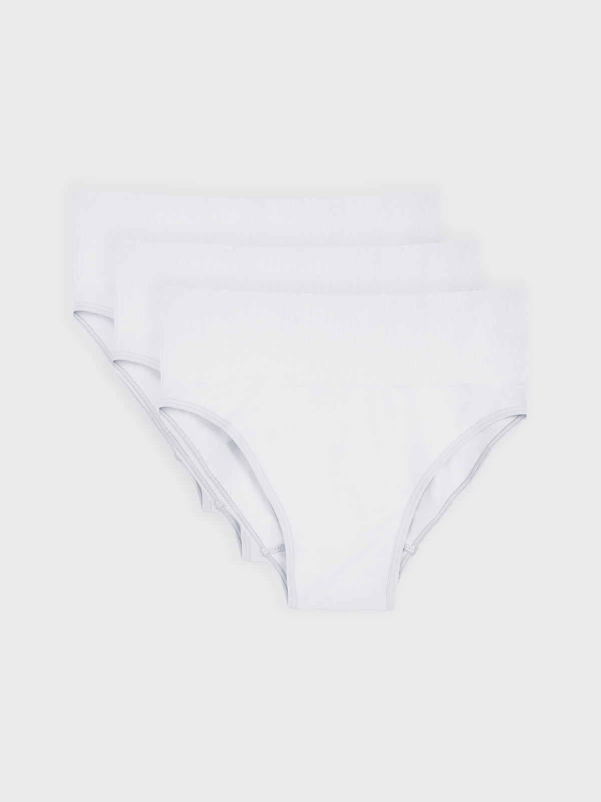 Kit com 3 Calcinhas Caleçon Redutora Sem Costura Premium Branco - R$86,63 cada