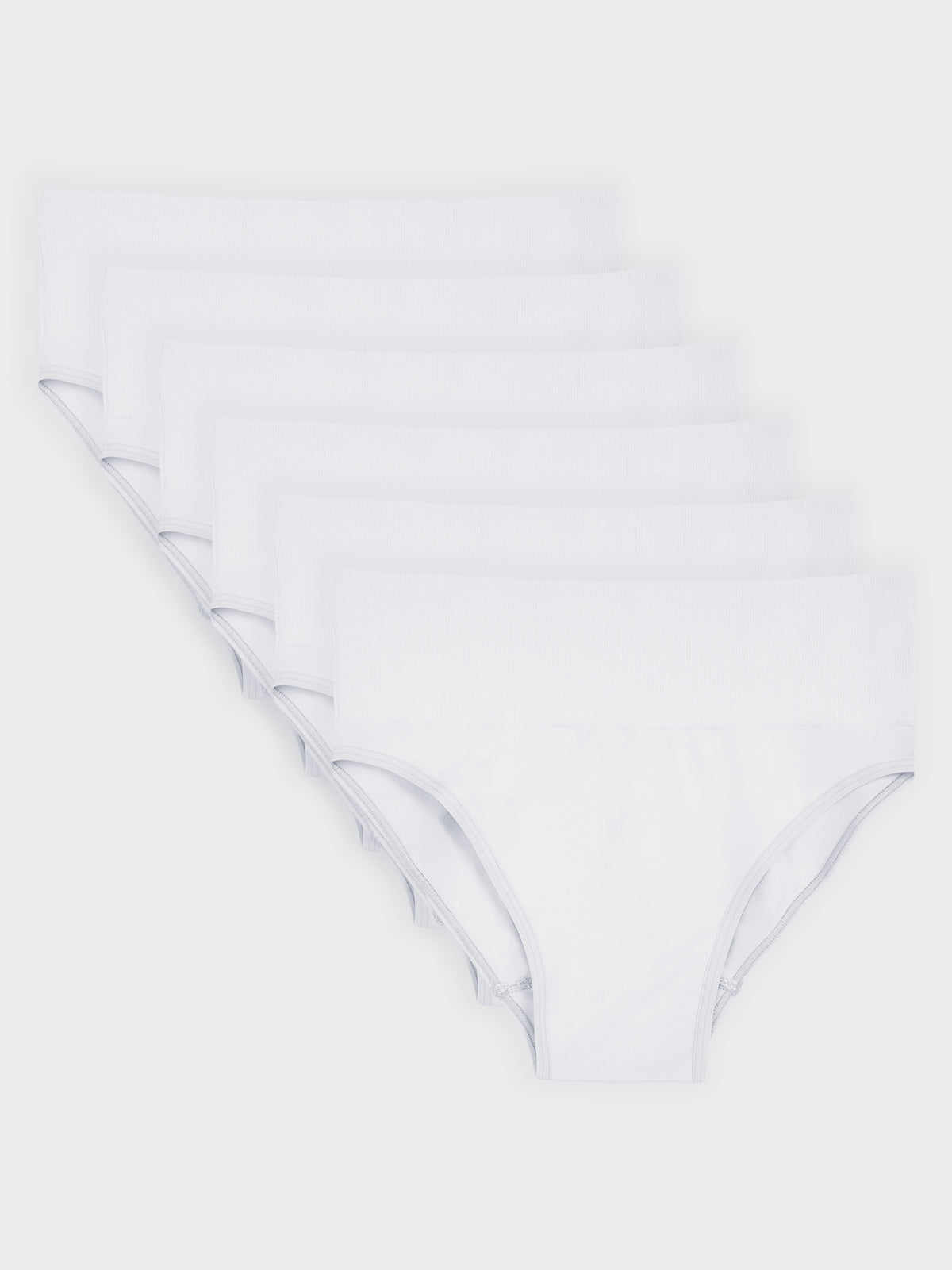 Kit com 6 Calcinhas Caleçon Redutora Sem Costura Premium Branco - R$74,98 cada