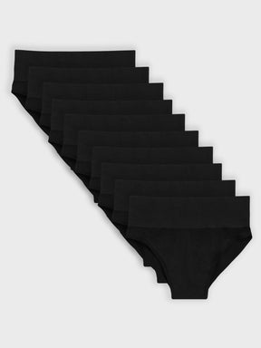 Kit com 10 Calcinhas Caleçon Redutora Sem Costura Premium Preto - R$59,90 cada