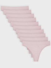 Kit com 10 Calcinhas Fio Dental Canelado Sem Costura Premium Rose - R$41,90 cada