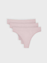 Kit com 3 Calcinhas Fio Dental Canelado Sem Costura Premium Rose - R$59,97 cada