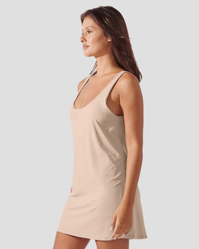 Vestido Fitness Essencial Bege