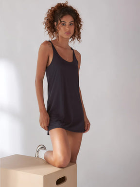 Kit Essencial: Vestido Fitness Essencial Preto + Azul Marinho